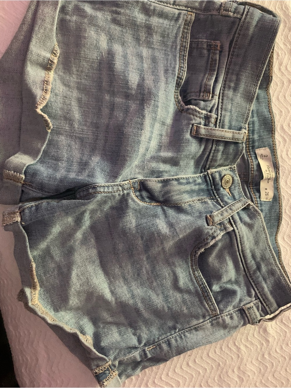 Abercrombie NWOT Light Blue Denim Shorts